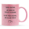 22Feels® Stiefvater Geschenk - Glitzertasse mit Spruch (Pink, 320ml)-Glitzertasse Pink 320ml-22Feels