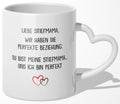 22Feels® Stiefmutter Geschenk - Tasse mit Spruch (Herzhenkel, Weiss, 320ml)-Tasse Weiss Herzhenkel 320ml-22Feels
