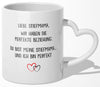 22Feels® Stiefmutter Geschenk - Tasse mit Spruch (Herzhenkel, Weiss, 320ml)-Tasse Weiss Herzhenkel 320ml-22Feels