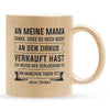 22Feels® Mama Geschenk von Tochter - Glitzertasse mit Spruch (Gold, 320ml)-Glitzertasse Gold 320ml-22Feels