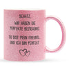 22Feels® Freund Geschenk zum Jahrestag, Valentinstag etc. - Glitzertasse mit Spruch (Pink, 320ml)-Glitzertasse Pink 320ml-22Feels