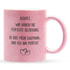 22Feels® Ehemann Geschenk zum Hochzeitstag, Valentinstag etc. - Glitzertasse mit Spruch (Pink, 320ml)-Glitzertasse Pink 320ml-22Feels