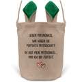 22Feels® Patenonkel Pate Osterkorb mit Henkel Ostergeschenk Tragetasche Ostern Deko Osternest Körbchen Hasenohren (Beige/Grün)-Ostern Tragetasche-22Feels