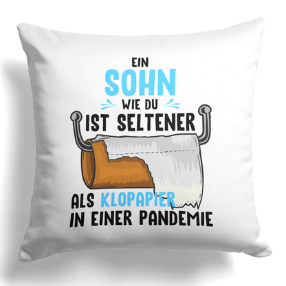 22Feels® Sohn Geschenk - Kissen mit Spruch (Weiss 40x40cm)-Kissen Weiss 40x40-22Feels