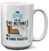 22Feels® Oma Geschenk - XL Tasse mit Spruch (Weiss, 440ml)-Weisse XL Tasse 440ml-22Feels