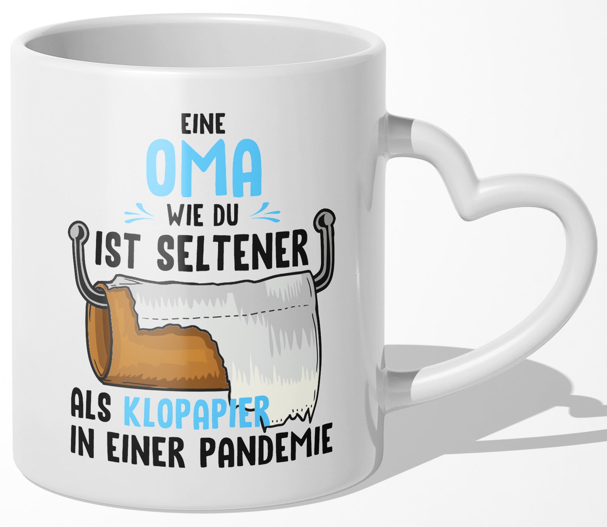 22Feels® Oma Geschenk - Tasse mit Spruch: Zirkus (Herzhenkel, Weiss, 320ml)-Tasse Weiss Herzhenkel 320ml-22Feels