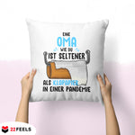 22Feels® Oma Geschenk - Kissen mit Spruch (Weiss 40x40cm)-Kissen Weiss 40x40-22Feels