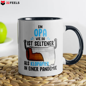 22Feels® Opa Geschenk - Tasse mit Spruch (Weiss-Schwarz, 320ml)-TwoTone Tasse Weiss-Schwarz 320ml-22Feels