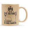 22Feels® Opa Geschenk - Glitzertasse mit Spruch (Gold, 320ml)-Glitzertasse Gold 320ml-22Feels