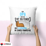 22Feels® Opa Geschenk - Kissen mit Spruch (Weiss 40x40cm)-Kissen Weiss 40x40-22Feels