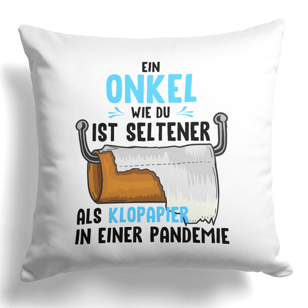 22Feels® Onkel Geschenk - Kissen mit Spruch (Weiss 40x40cm)-Kissen Weiss 40x40-22Feels