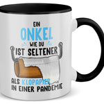 22Feels® Onkel Geschenk - Tasse mit Spruch (Weiss-Schwarz, 320ml)-TwoTone Tasse Weiss-Schwarz 320ml-22Feels