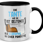 22Feels® Tante Geschenk - Tasse mit Spruch (Weiss-Schwarz, 320ml)-TwoTone Tasse Weiss-Schwarz 320ml-22Feels