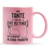 22Feels® Tante Geschenk - Glitzertasse mit Spruch (Pink, 320ml)-Glitzertasse Pink 320ml-22Feels