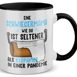 22Feels® Schwiegermama Geschenk - Tasse mit Spruch (Weiss-Schwarz, 320ml)-TwoTone Tasse Weiss-Schwarz 320ml-22Feels