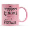 22Feels® Schwiegermama Geschenk - Glitzertasse mit Spruch (Pink, 320ml)-Glitzertasse Pink 320ml-22Feels