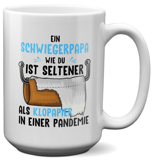22Feels® Schwiegerpapa Geschenk - XL Tasse mit Spruch (Weiss, 440ml)-Weisse XL Tasse 440ml-22Feels