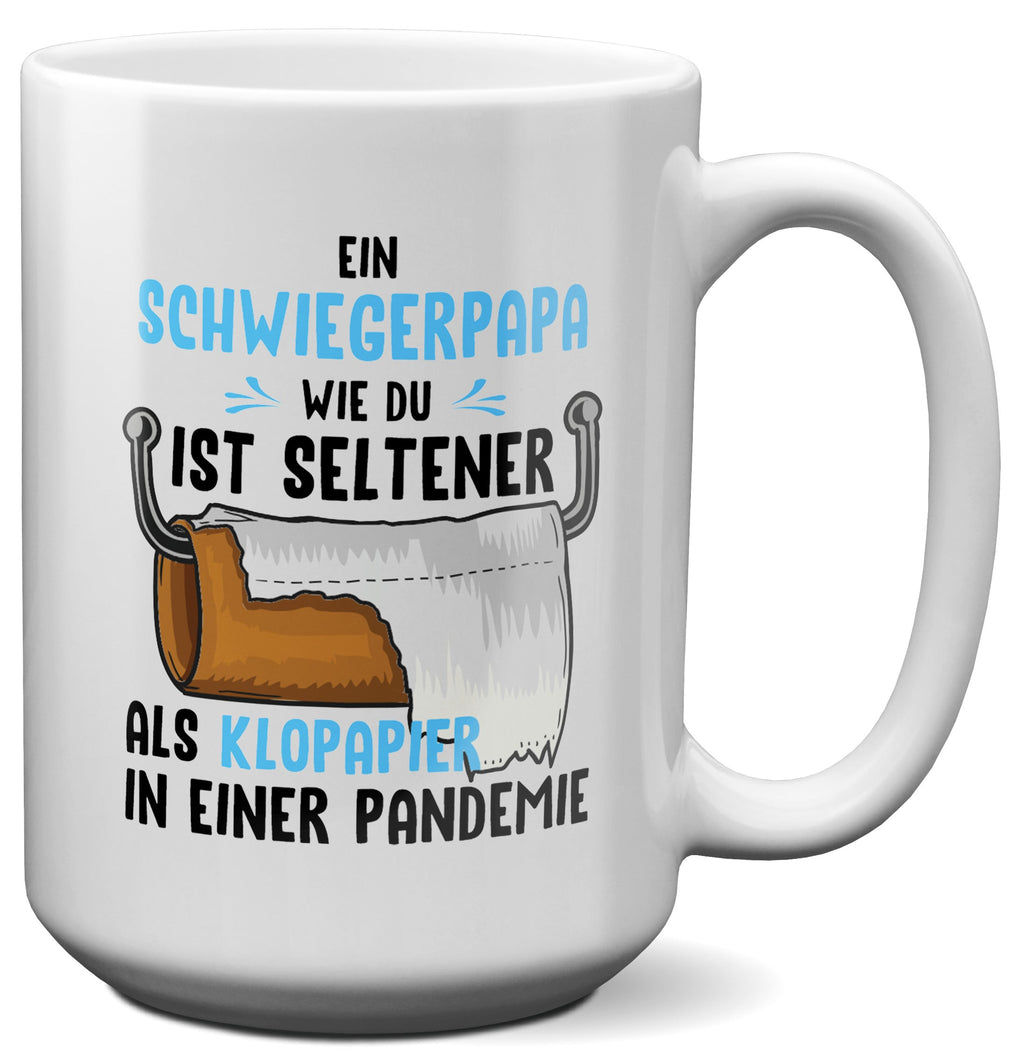 22Feels® Schwiegerpapa Geschenk - XL Tasse mit Spruch (Weiss, 440ml)-Weisse XL Tasse 440ml-22Feels