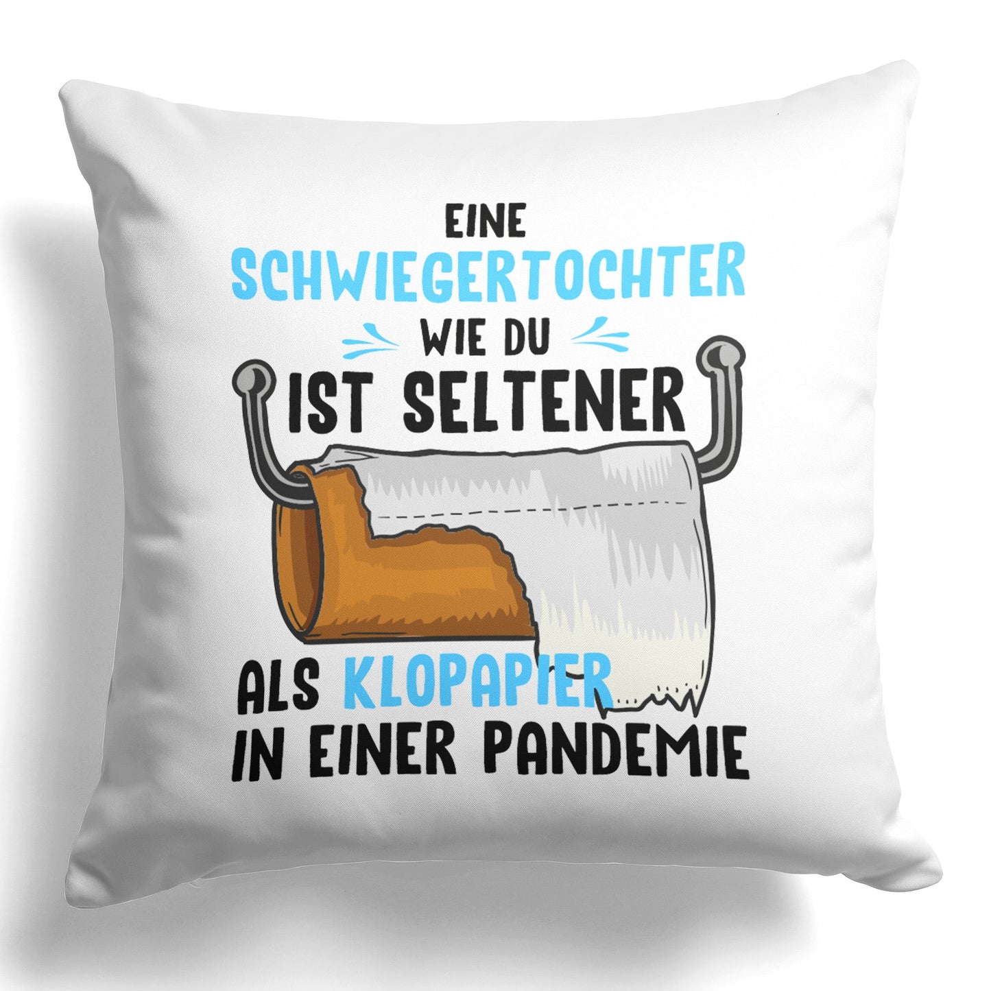 22Feels® Schwiegertochter Geschenk - Kissen mit Spruch (Weiss 40x40cm)-Kissen Weiss 40x40-22Feels