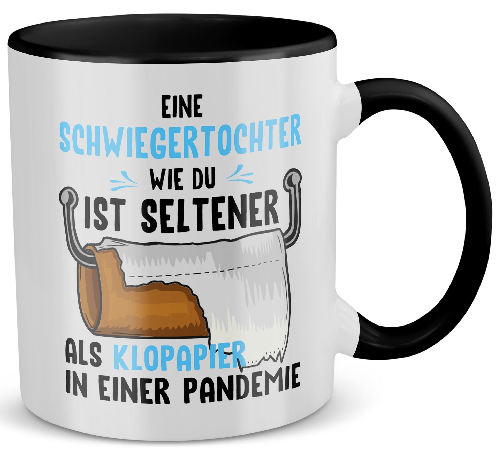 22Feels® Schwiegertochter Geschenk - Tasse mit Spruch (Weiss-Schwarz, 320ml)-TwoTone Tasse Weiss-Schwarz 320ml-22Feels