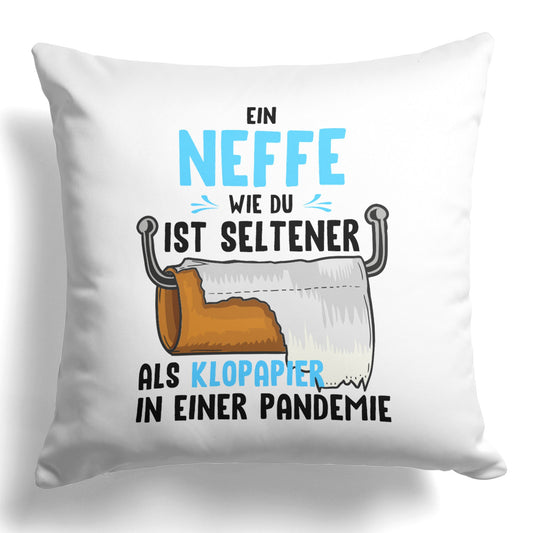 22Feels® Neffe Geschenk - Kissen mit Spruch (Weiss 40x40cm)-Kissen Weiss 40x40-22Feels