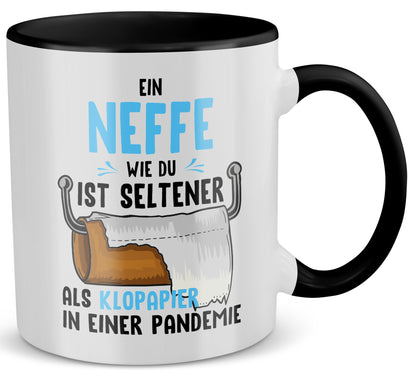 22Feels® Neffe Geschenk - Tasse mit Spruch (Weiss-Schwarz, 320ml)-TwoTone Tasse Weiss-Schwarz 320ml-22Feels