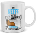 22Feels® Neffe Geschenk - Tasse mit Spruch: Seltener Als Klopapier (Weiss, 320ml)-Weisse Tasse 320ml-22Feels