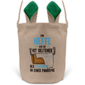 22Feels® Neffe Junge Osterkorb mit Henkel Ostergeschenk Tragetasche Ostern Deko Osternest Körbchen Hasenohren (Beige/Grün)-Ostern Tragetasche-22Feels