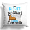 22Feels® Nichte Geschenk - Kissen mit Spruch (Weiss 40x40cm)-Kissen Weiss 40x40-22Feels