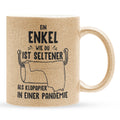 22Feels® Enkel Geschenk - Glitzertasse mit Spruch (Gold, 320ml)-Glitzertasse Gold 320ml-22Feels