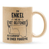 22Feels® Enkel Geschenk - Glitzertasse mit Spruch (Gold, 320ml)-Glitzertasse Gold 320ml-22Feels