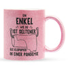22Feels® Enkel Geschenk - Glitzertasse mit Spruch (Pink, 320ml)-Glitzertasse Pink 320ml-22Feels