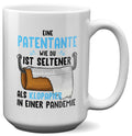22Feels® Patentante Geschenk - XL Tasse mit Spruch (Weiss, 440ml)-Weisse XL Tasse 440ml-22Feels