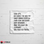 22Feels® Oma Geschenk - Kissen mit Spruch (Weiss 40x40cm)-Kissen Weiss 40x40-22Feels