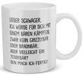 22Feels® Schwager Geschenk - Tasse mit Spruch: Mit Bären Kämpfen (Weiss, 320ml)-Weisse Tasse 320ml-22Feels