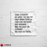 22Feels® Schwager Geschenk - Kissen mit Spruch (Weiss 40x40cm)-Kissen Weiss 40x40-22Feels