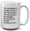 22Feels® Beste Freundin Geschenk - XL Tasse mit Spruch: Mit Bären Kämpfen (Weiss, 440ml)-Weisse XL Tasse 440ml-22Feels