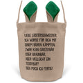 22Feels® Beste Freundin BFF Osterkorb mit Henkel Ostergeschenk Tragetasche Ostern Deko Osternest Körbchen Hasenohren (Beige/Grün)-Ostern Tragetasche-22Feels