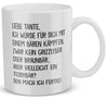 22Feels® Tante Geschenk - Tasse mit Spruch: Mit Bären Kämpfen (Weiss, 320ml)-Weisse Tasse 320ml-22Feels