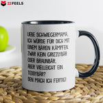 22Feels® Schwiegermama Geschenk - Tasse mit Spruch (Weiss-Schwarz, 320ml)-TwoTone Tasse Weiss-Schwarz 320ml-22Feels