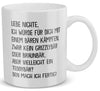 22Feels® Nichte Geschenk - Tasse mit Spruch: Mit Bären Kämpfen (Weiss, 320ml)-Weisse Tasse 320ml-22Feels