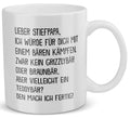 22Feels® Geschenk für Stiefpapas - Tasse mit Spruch: Mit Bären Kämpfen (Weiss, 320ml)-Weisse Tasse 320ml-22Feels