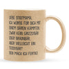 22Feels® Stiefmama Geschenk - Glitzertasse mit Spruch (Gold, 320ml)-Glitzertasse Gold 320ml-22Feels