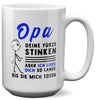 22Feels® Opa Geschenk - XL Tasse mit Spruch (Weiss, 440ml)-Weisse XL Tasse 440ml-22Feels