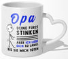 22Feels® Opa Geschenk - Tasse mit Spruch (Herzhenkel, Weiss, 320ml)-Tasse Weiss Herzhenkel 320ml-22Feels
