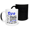 22Feels® Opa Geschenk - Zaubertasse mit Spruch (Matt-Schwarz und Weiss, 320ml)-Farbwechsel Tasse Matt 320ml-22Feels