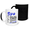 22Feels® Opa Geschenk - Zaubertasse mit Spruch (Matt-Schwarz und Weiss, 320ml)-Farbwechsel Tasse Matt 320ml-22Feels