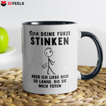 22Feels® Opa Geschenk - Tasse mit Spruch (Weiss-Schwarz, 320ml)-TwoTone Tasse Weiss-Schwarz 320ml-22Feels