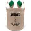 22Feels® Opa Grossvater Osterkorb mit Henkel Ostergeschenk Tragetasche Ostern Deko Osternest Körbchen Hasenohren (Beige/Grün)-Ostern Tragetasche-22Feels