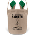 22Feels® Opa Grossvater Osterkorb mit Henkel Ostergeschenk Tragetasche Ostern Deko Osternest Körbchen Hasenohren (Beige/Grün)-Ostern Tragetasche-22Feels
